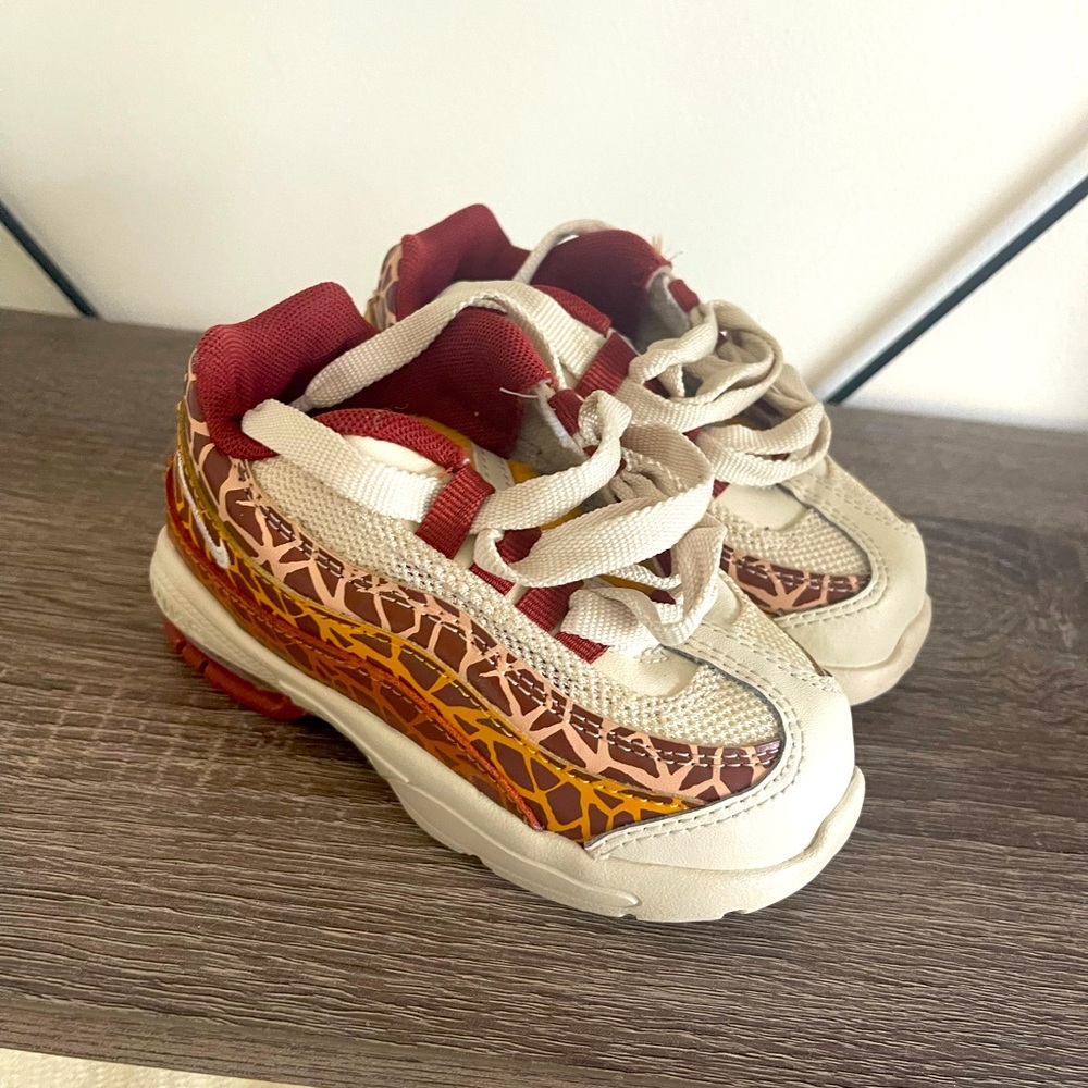 NIKE Air Max 95 “Giraffe” Light Cream/Russet-Rugged Orange-Pollen Rise Size 10